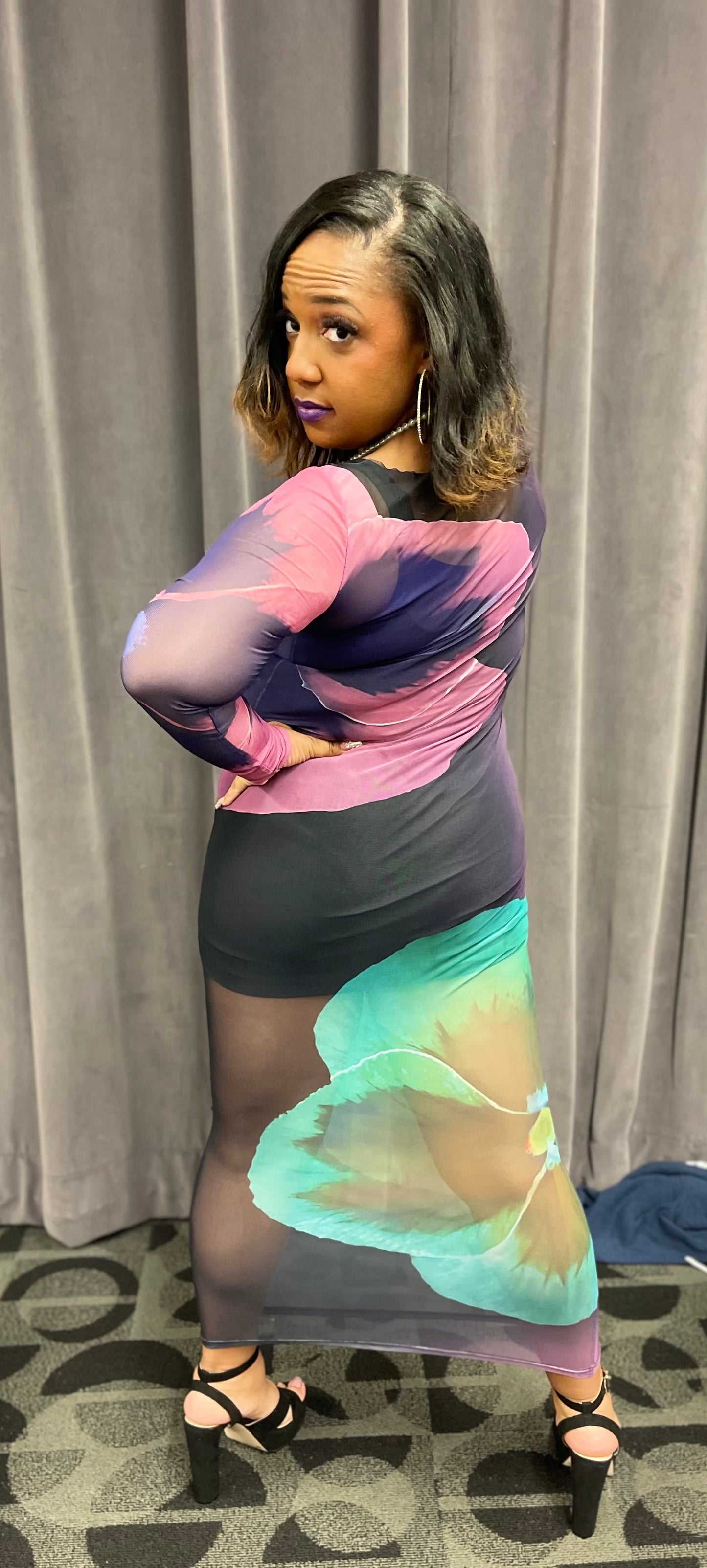 Midnight Flower Dress